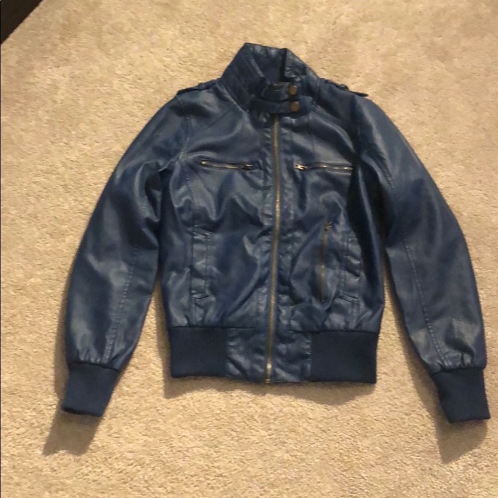 Faux Leather jacket.